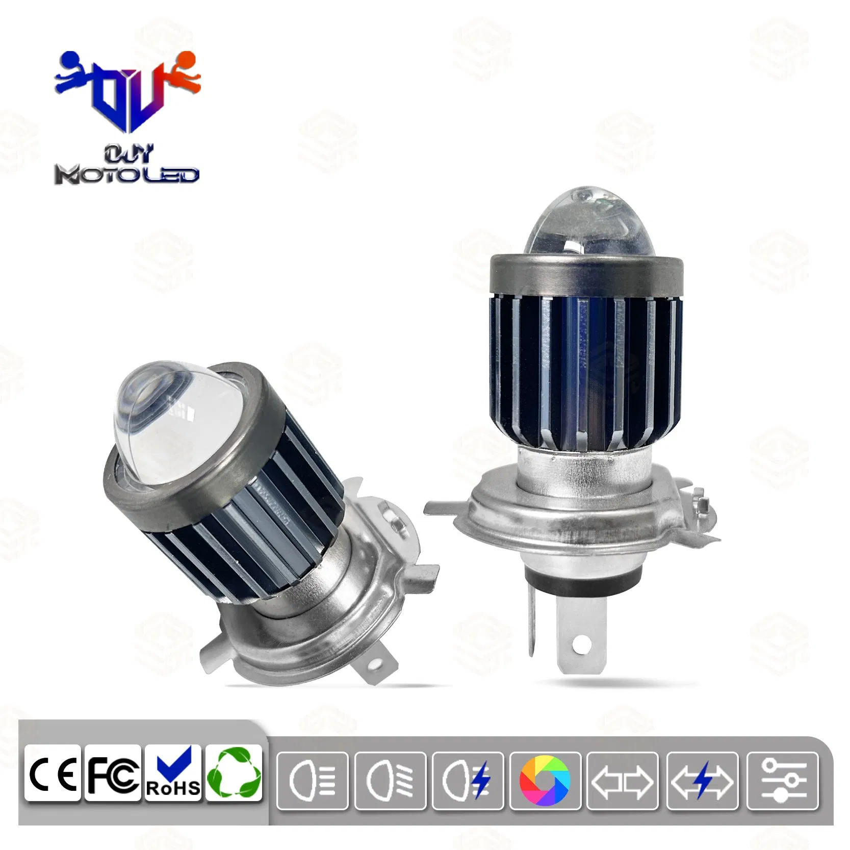 LED-фара H4-31XGP для авто, 4600 лм, адаптивная