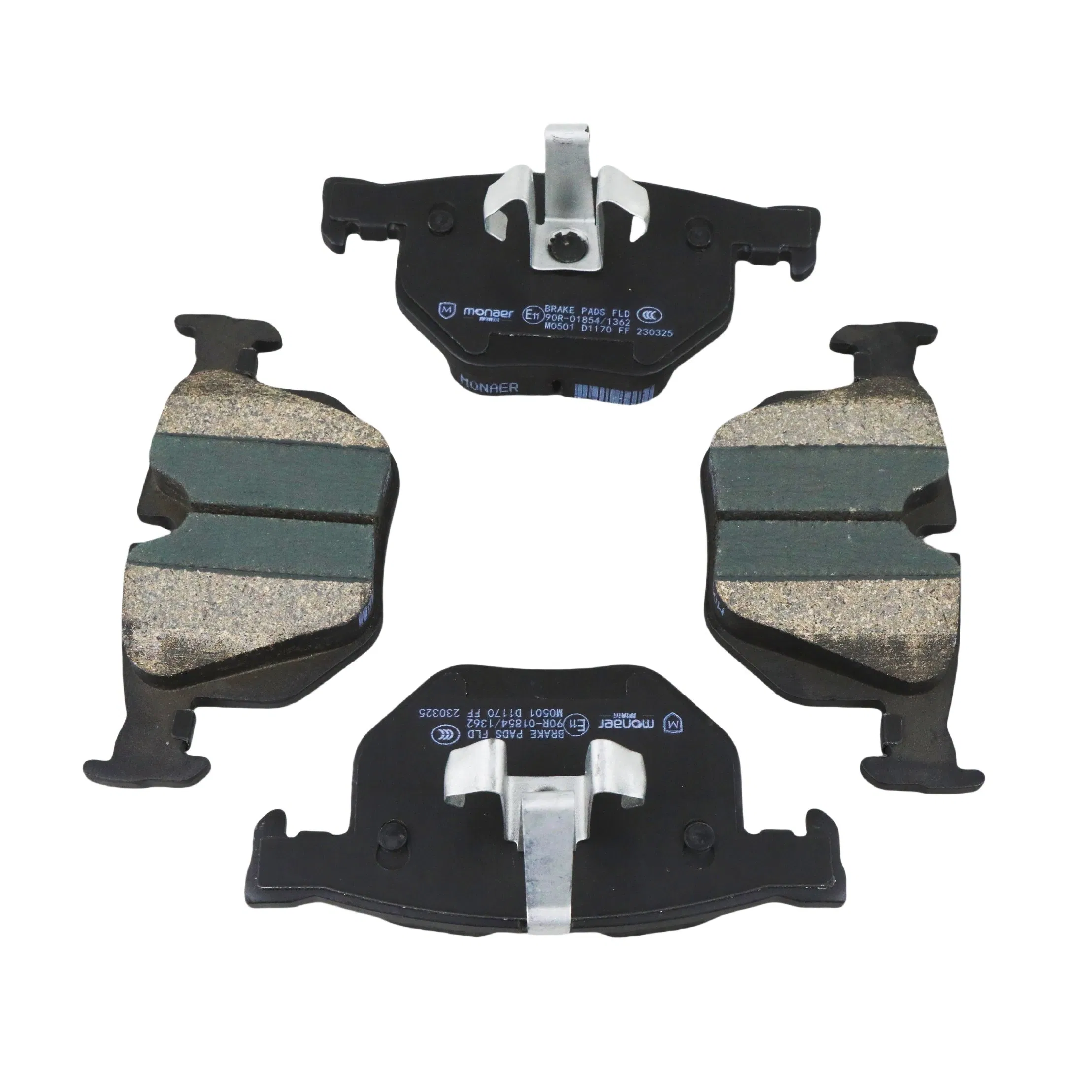 Monaer Brake Pads D1170 High Quality Ceramic Front Disc Brake Pad for Nissan