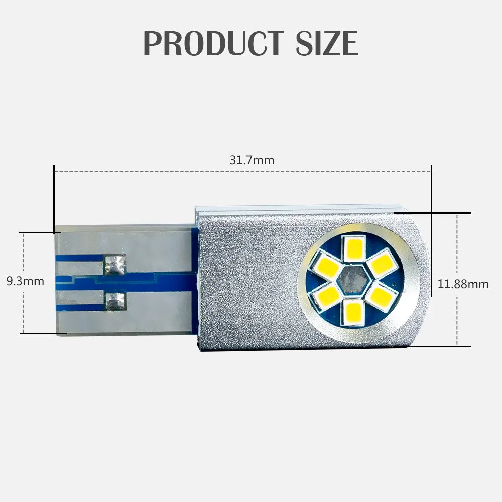 Светодиодная лампа T10 для приборной панели автомобиля