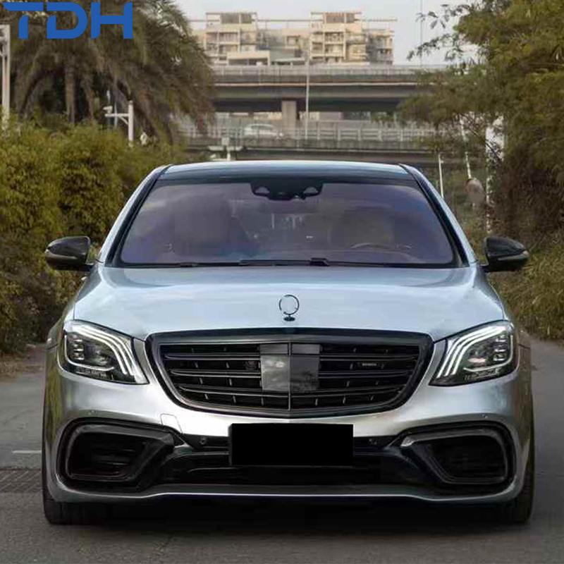 Full Body Kit for 2019+ Mercedes Benz S Class W222 Modified to S63 Amg Body Kit with Headlight Taillight