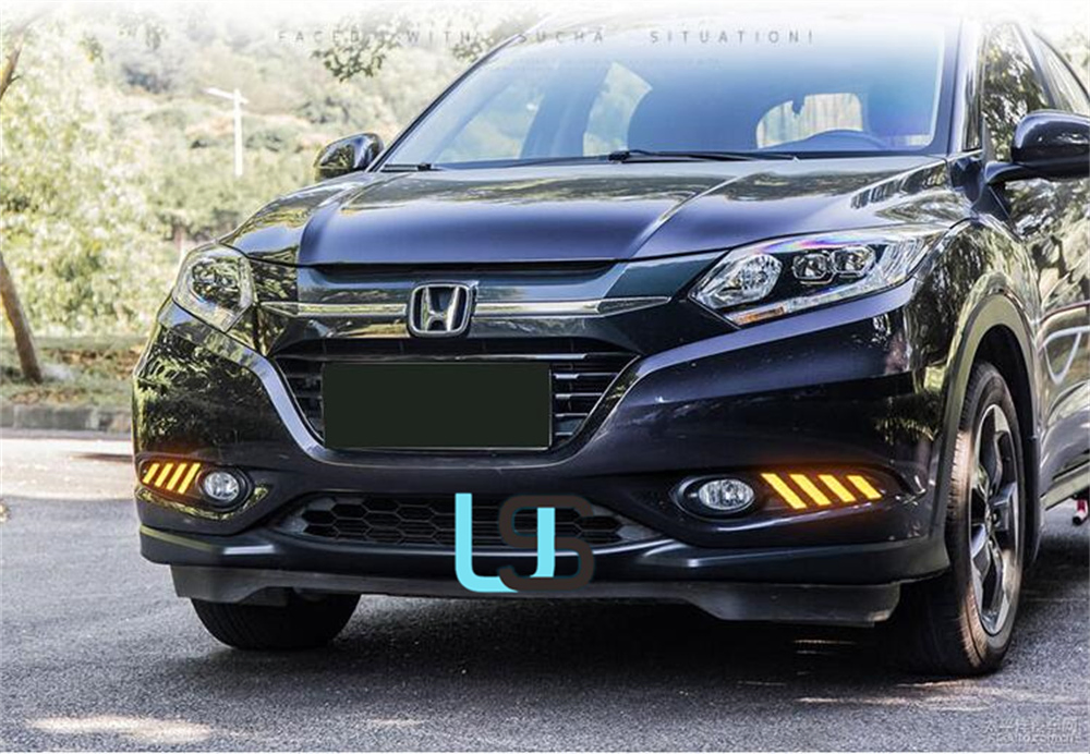Передние светодиодные фары DRL для Honda HR-V (Vezel) 2014-2018