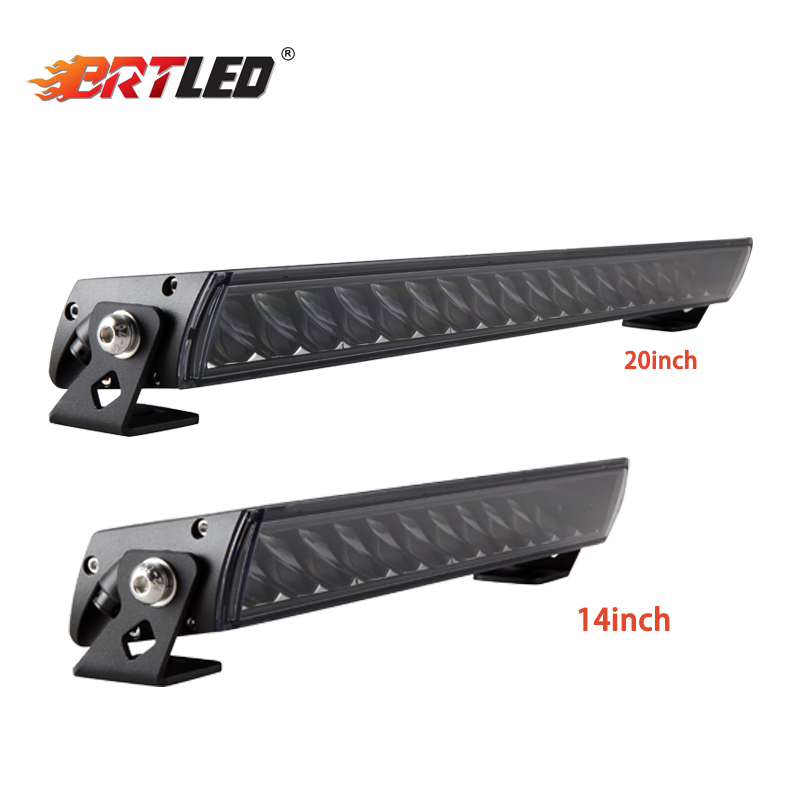Barra De Luz LED Brtled 60W 90W a Pillar Spot Light Bar for Jeep Driving Car Truck 14 20inch Slim LED Light Bar