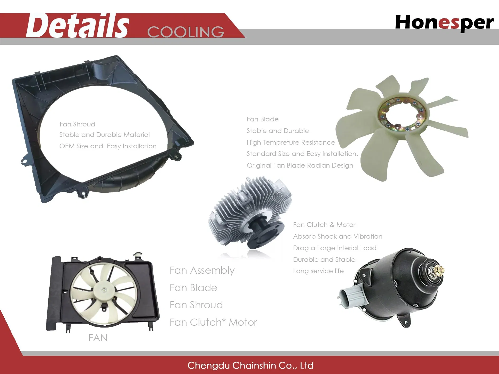 Лопасть вентилятора охлаждения для Toyota Lexus RX300 RX330 RX350 2003-2007