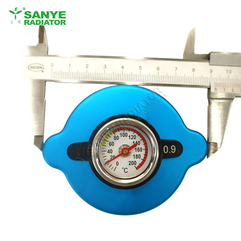 Large with Thermometer Dial 5X9.2X7.2 (cm) Pressure Resistant Visible Car Radiator Cap for Water Tanks