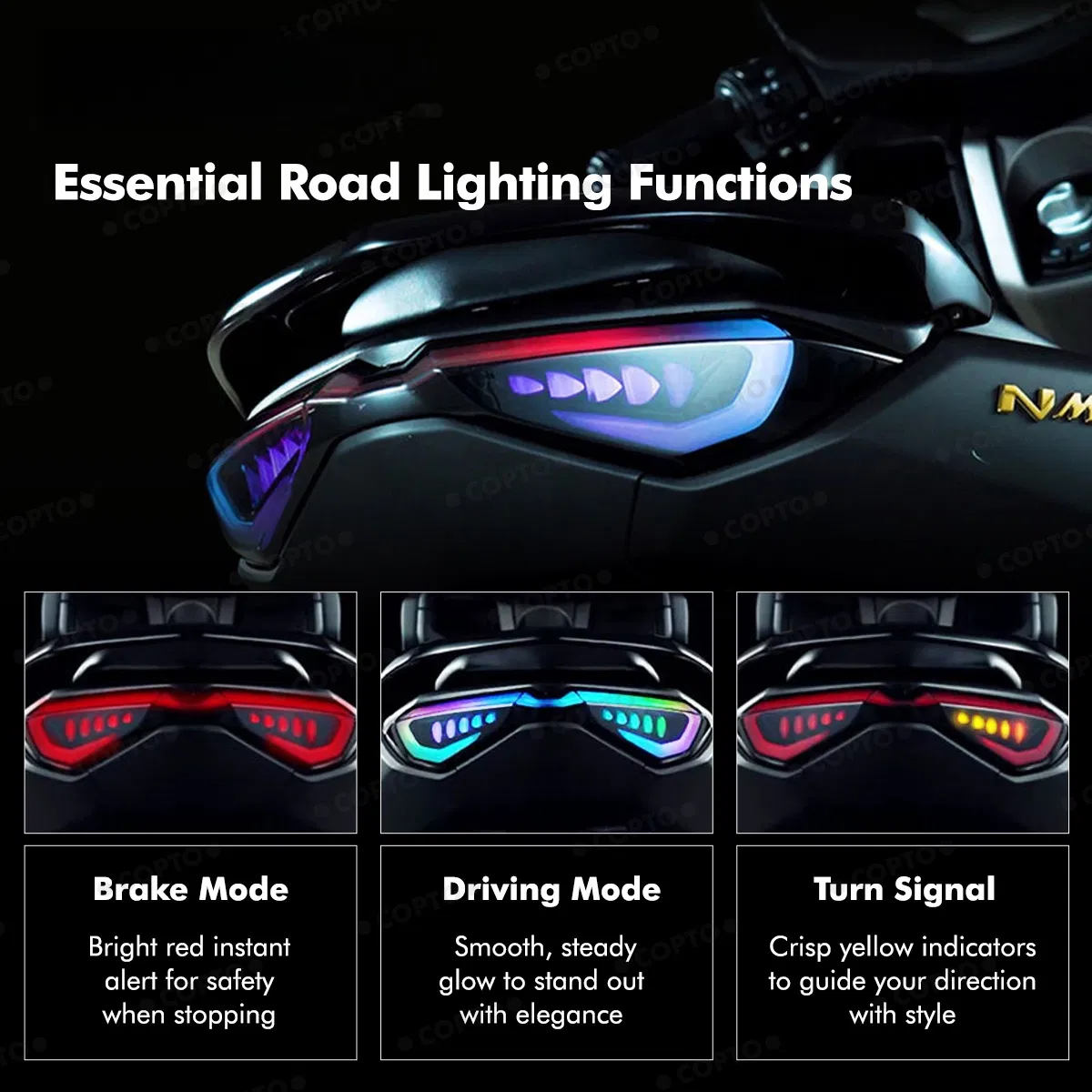 Светодиодный стоп-сигнал Nmax155 RGB для YAMAHA