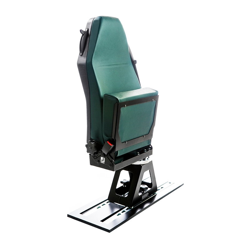 3-Point Safety Belt Swivel Folding Ambulance Leather Seat