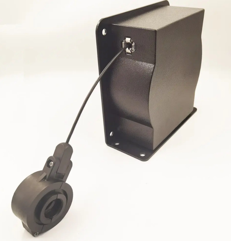 spring Load Cord Retractor Auto Stop Ratchet Lock Reel Fueling Gasoline Dispenser Hose Retractor for EV Charger Cable Management Finer Brand Cable Retractor