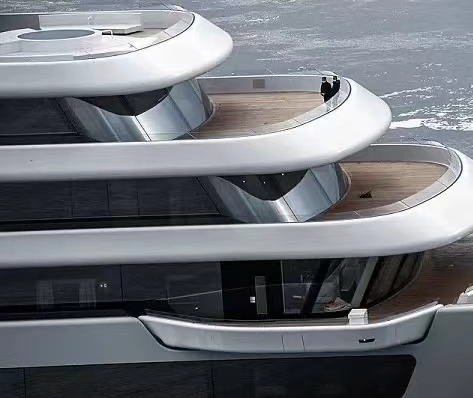 Customized Windshield for Luxury Yachat, with Acrylic Glass