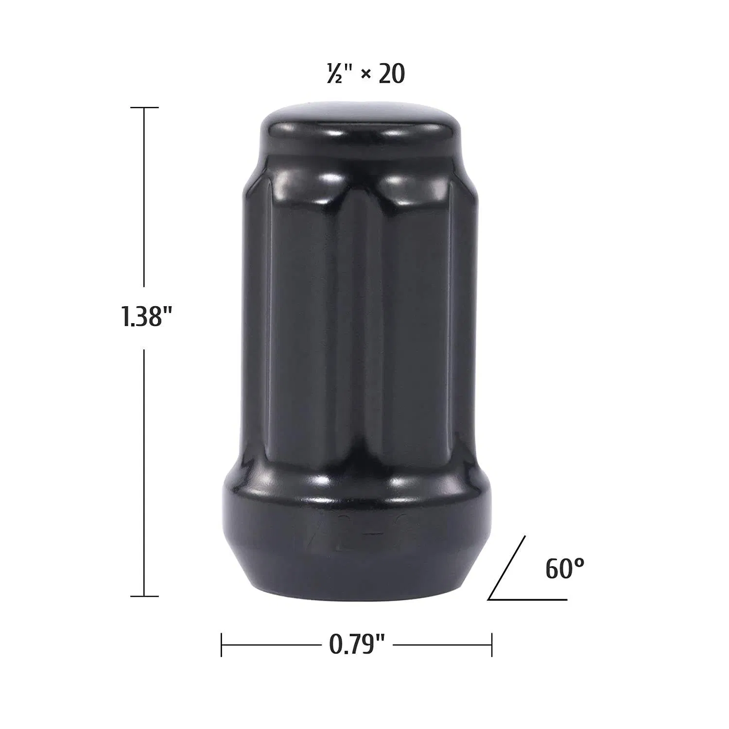 M12X1.25 Six Spline Wheel Lug Nut for Cars
