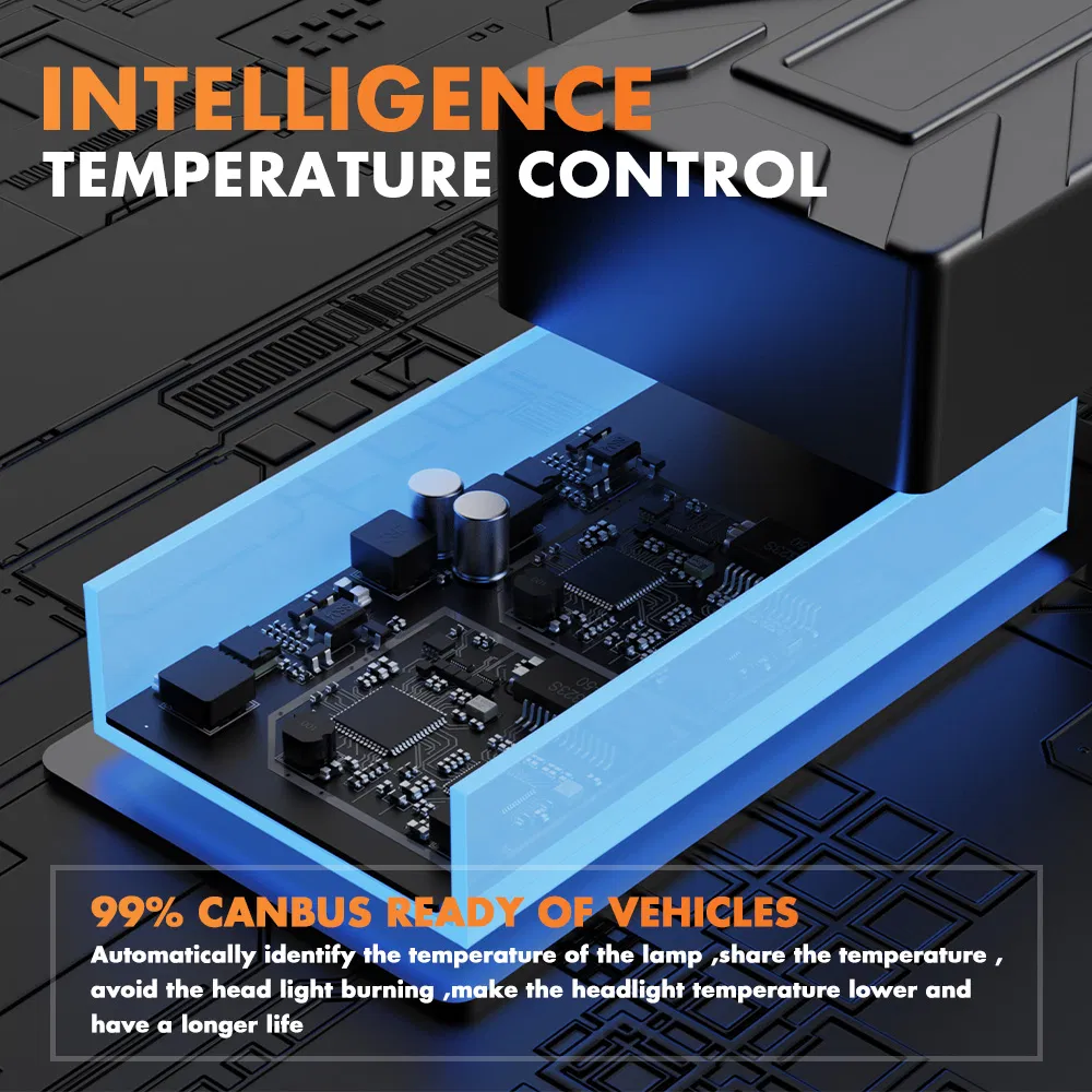 Bkr Gt-80 High Power OEM 160W 13600lm H3 H4 H11 9005 9006 6500K Super Bright LED Canbus Free Car Headlight Car LED Headlight Bulb