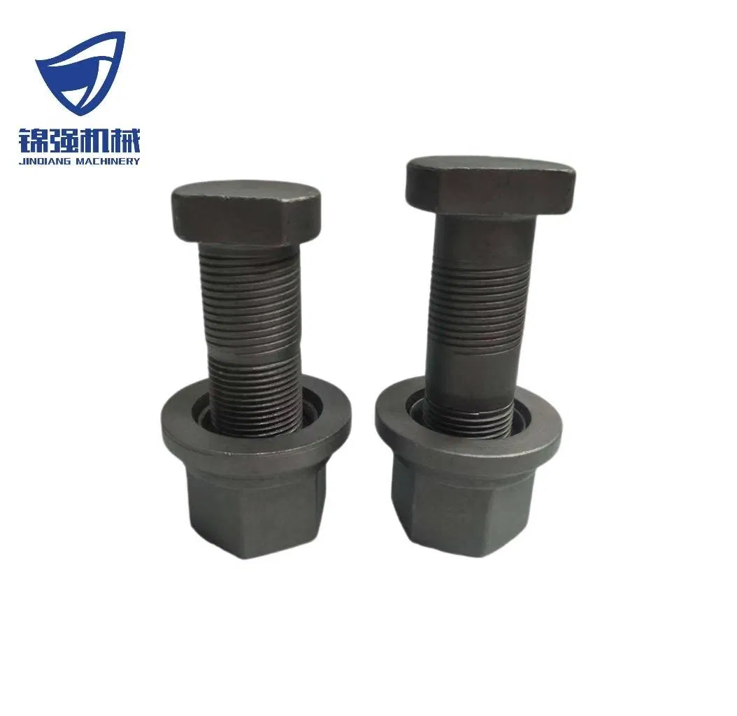 High Strength Black/Galvanized Wheel Fastener Bolt for Benz Truck Parts