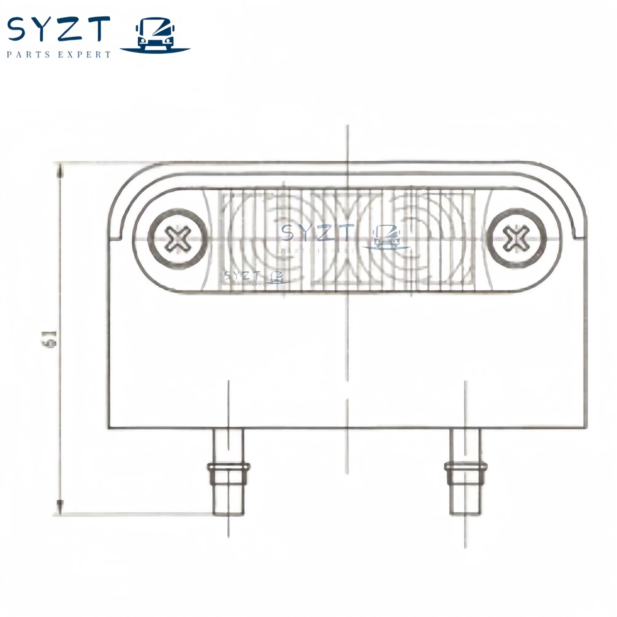 Влагозащищенный фонарь подсветки номерного знака для авто