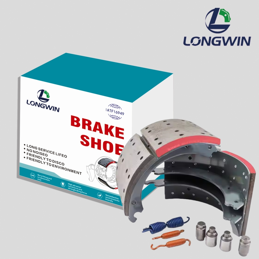 Brake Shoe Kit with E-Coating 4551 4707 4709 4702 4515 Gawr 23K Truck Brake Shoes