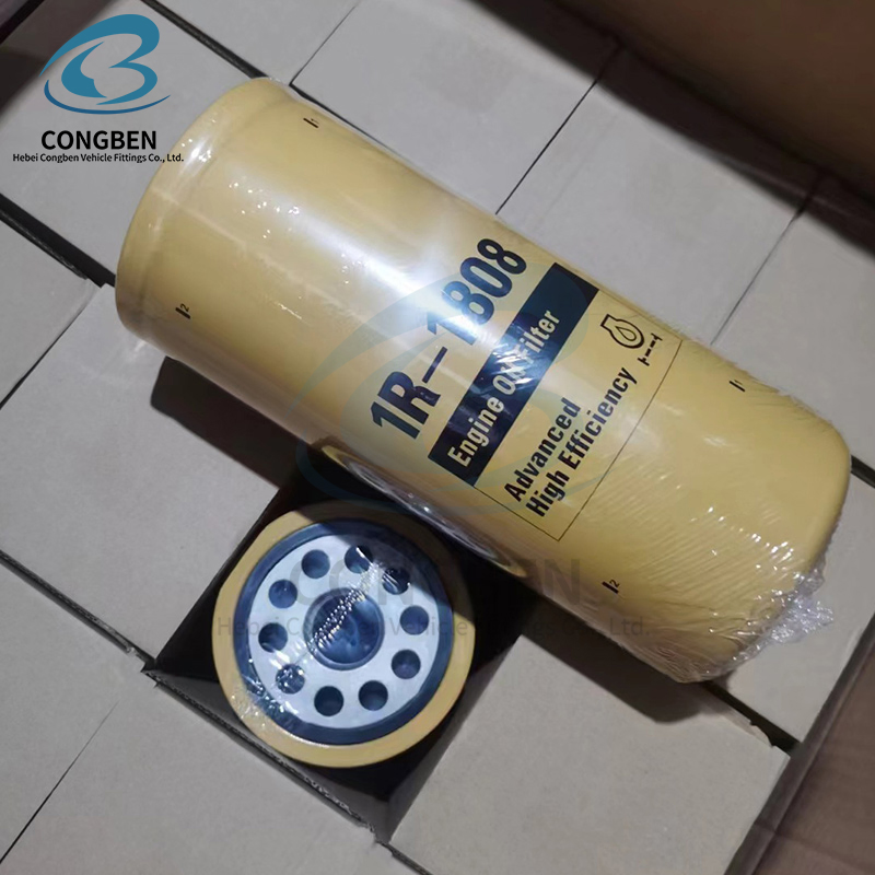 Excavator Parts Engine Oil Filter 1r1808 1r-1808 Used for Caterpillar Cat