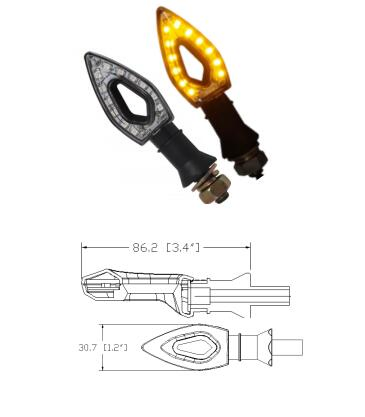 Передние/задние поворотники LM-312 E4 для мотоцикла