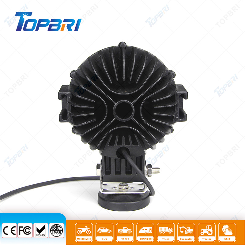 Круглый светодиодный прожектор 51W для мотоцикла и авто