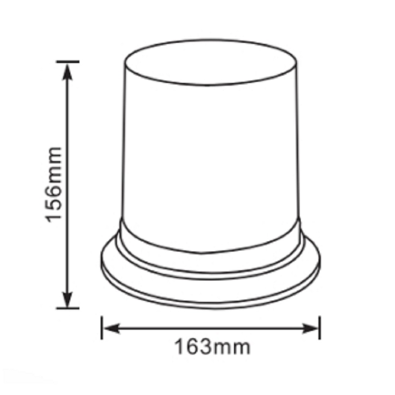 Двухцветный 36W светодиодный вращающийся проблесковый маяк для спецтехники