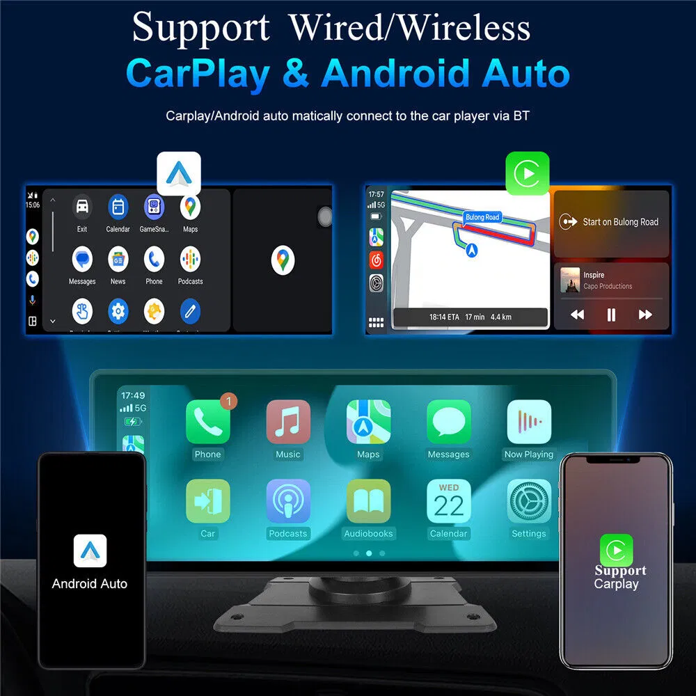 Портативный мультимедиа-плеер W509A с CarPlay и Android Auto